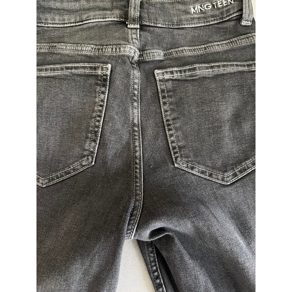 MNG Mango Rhinestone Embellished Black Flare Jeans - Size XS - Picture 5 of 9